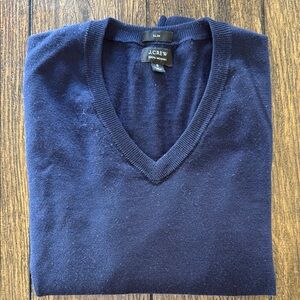 J. Crew Men's Wool Navy Sweater